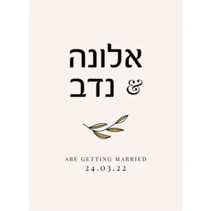 הזמנת חתונה סייקיק